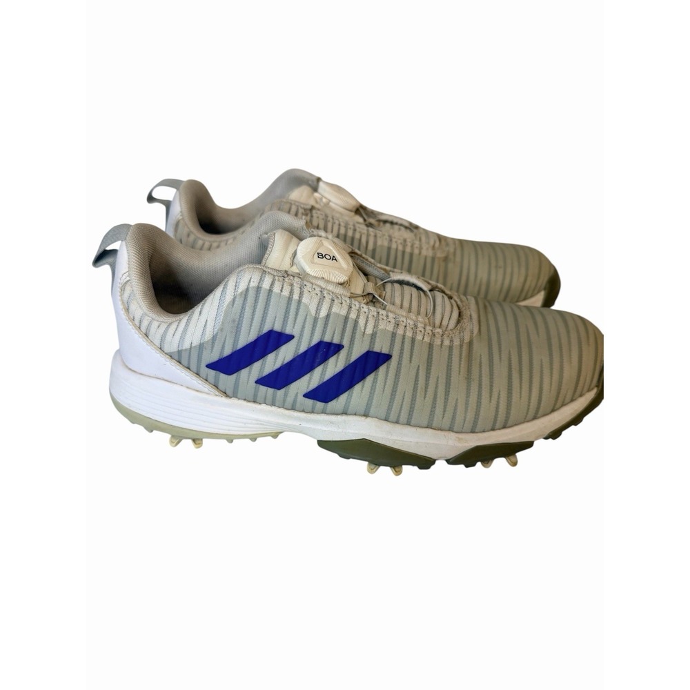 Adidas CodeChaos BOA J Youth Sneakers Gray Halo Blue Spikes Golf Shoes Size 6